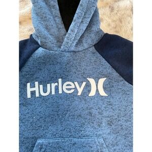 HURLEY Toddler Boys blue 2T sweatshirt hoody fleece FLAWS skater punk